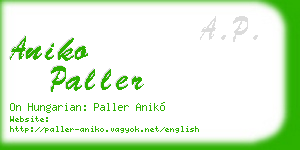 aniko paller business card